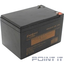 Exegate EP160757RUS Аккумуляторная батарея  Exegate EG12-12 / EXG12120, 12В 12Ач, клеммы F1 (универсальные)