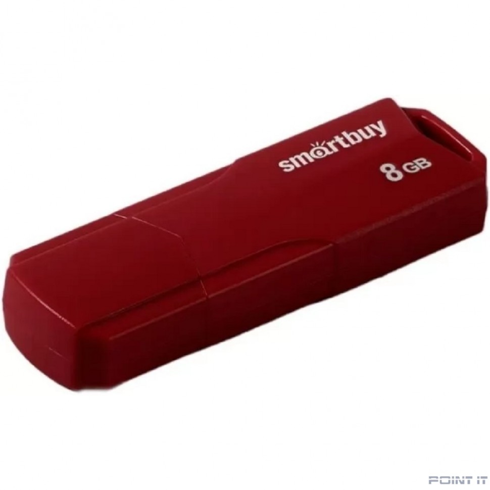 Smartbuy USB Drive 8GB CLUE Burgundy (SB8GBCLU-BG) UFD 2.0