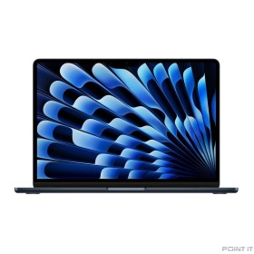 Ноутбук Apple MacBook Air 13-inch 2025 [MW133HN/A] (КЛАВ.РУС.ГРАВ.) Midnight 13.6&quot; Liquid Retina {(2560x1600) M4 10C CPU 10C GPU/16GB/512GB SSD/рекоменд.переходник}