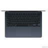 Ноутбук Apple MacBook Air 13-inch 2025 [MW133HN/A] (КЛАВ.РУС.ГРАВ.) Midnight 13.6" Liquid Retina {(2560x1600) M4 10C CPU 10C GPU/16GB/512GB SSD/рекоменд.переходник}