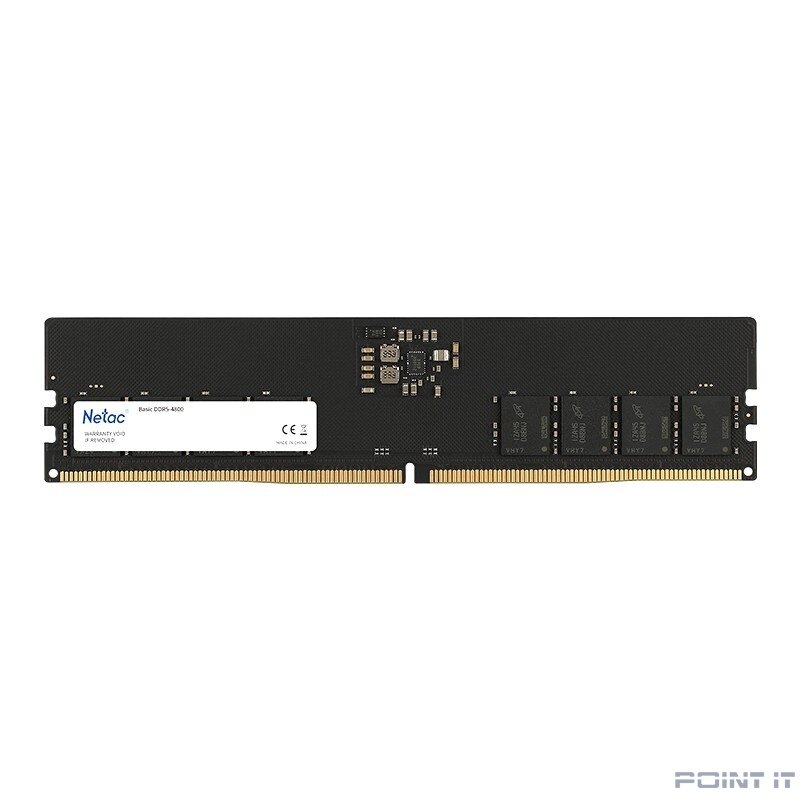 Модуль памяти DDR5 Netac Basic 16GB 4800MHz CL40 1.1V / NTBSD5P48SP-16
