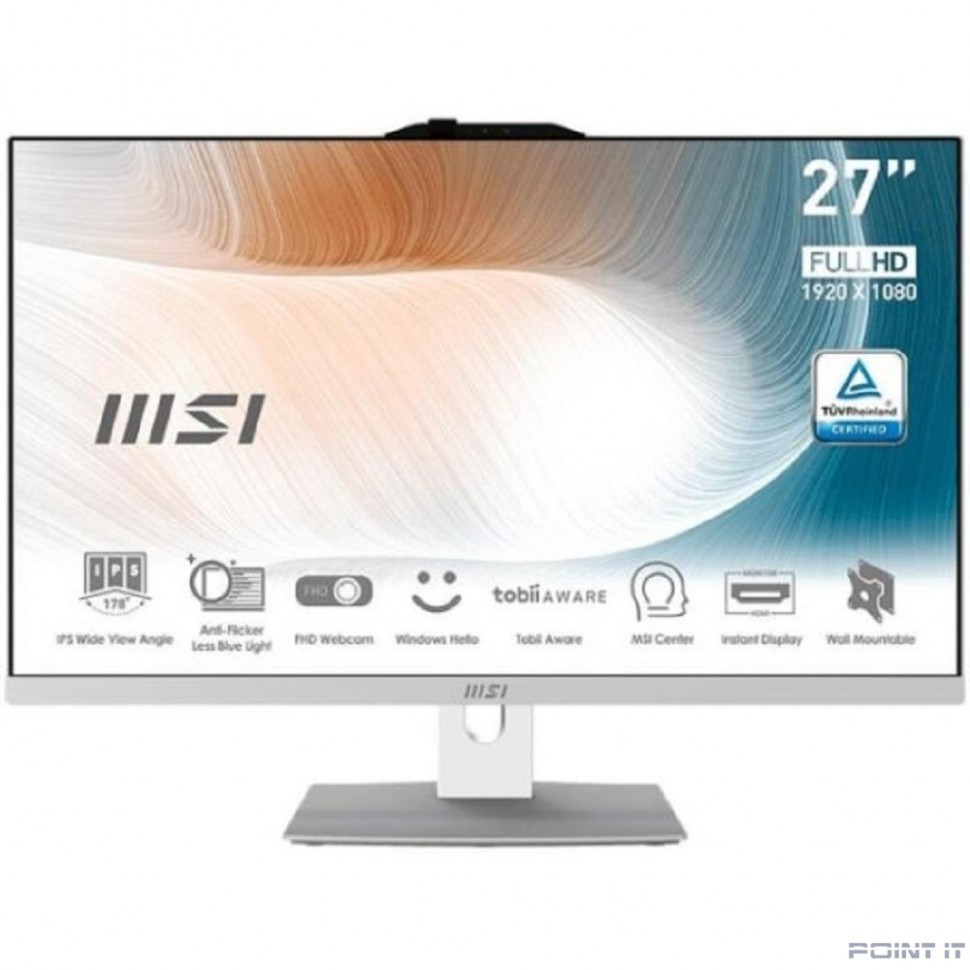 MSI Modern AM272P 1M-677XRU [9S6-AF8232-677] White 27" {FHD Core 3 100U/ 8Gb/512Gb SSD/ Intel Graphics/ noOS}