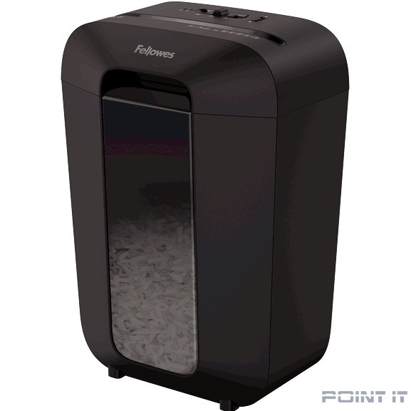 Fellowes Шредер PowerShred LX70 FS-44075(01), черный {DIN P-4, 4х37мм, 11 лст., 18 лтр., уничт.: скрепки,скобы,карты}