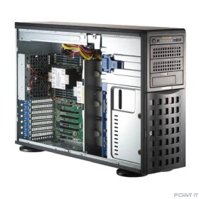 Серверная платформа/ SuperServer SYS-741P-TRT (X13DEI-T, CSE-745BTS-R1K23BP) (2 x LGA-4677, 16xDDR5 Up to 4TB, 8x3.5&quot; SATA3/SAS/4*NVME, Optional DVD-ROM drive, 2 M.2 NVMe, 4 PCIe 5.0 x16 fh, 2 PCIe 5.