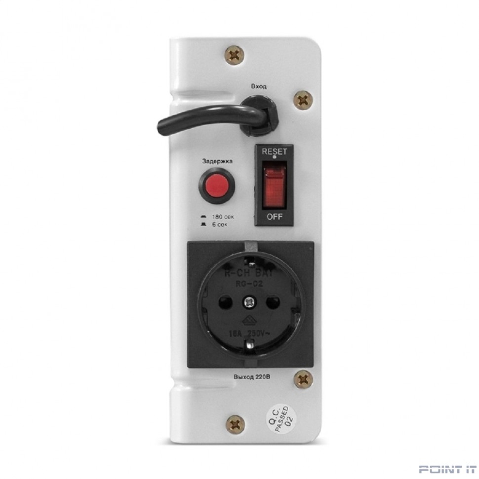 Exegate EX291744RUS Стабилизатор напряжения ExeGate Master Turbo AVS-500 (500ВА, 100-265В, цифр. индикация вход/вых. напряжения, 220В±8%, КПД 98%, 5 уровней защиты, задержка, усиленный метал.корпус, е