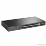 TP-Link SG3428XF Управляемый коммутатор JetStream уровня 2+ с 20 гигабитными портами SFP, 4 портами SFP+ и 4 комбинированными портами SFP/RJ45
