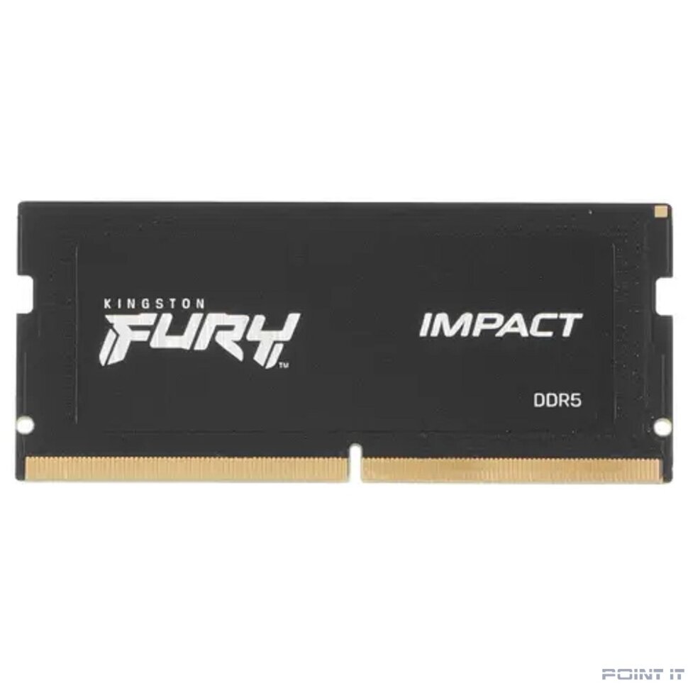 Память оперативная/ Kingston 16GB 4800MT/s DDR5 CL38 SODIMM FURY Impact PnP