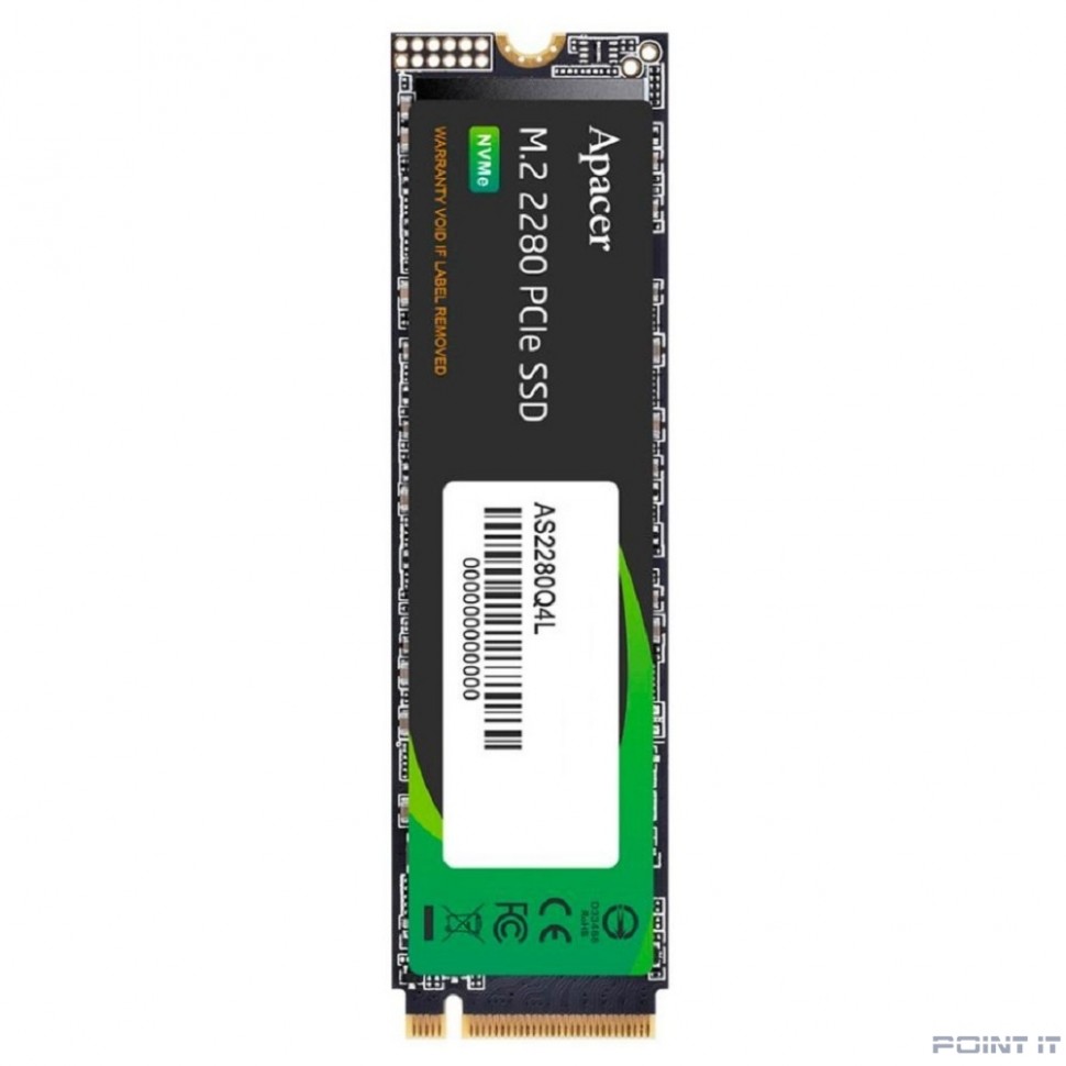 SSD Apacer M.2 2280 512GB AS2280Q4L Client SSD AP512GAS2280Q4L-1 3600/3000, PCIe Gen4 x4, 3D NAND