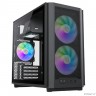 GameMax Корпус F36 BK без БП (Midi Tower, ATX, Черный, 1*USB Type-C, 3*120мм)