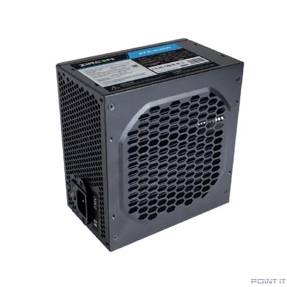 Zircon Блок питания ATX 400W ATX-400W Black, Безвентиляторный