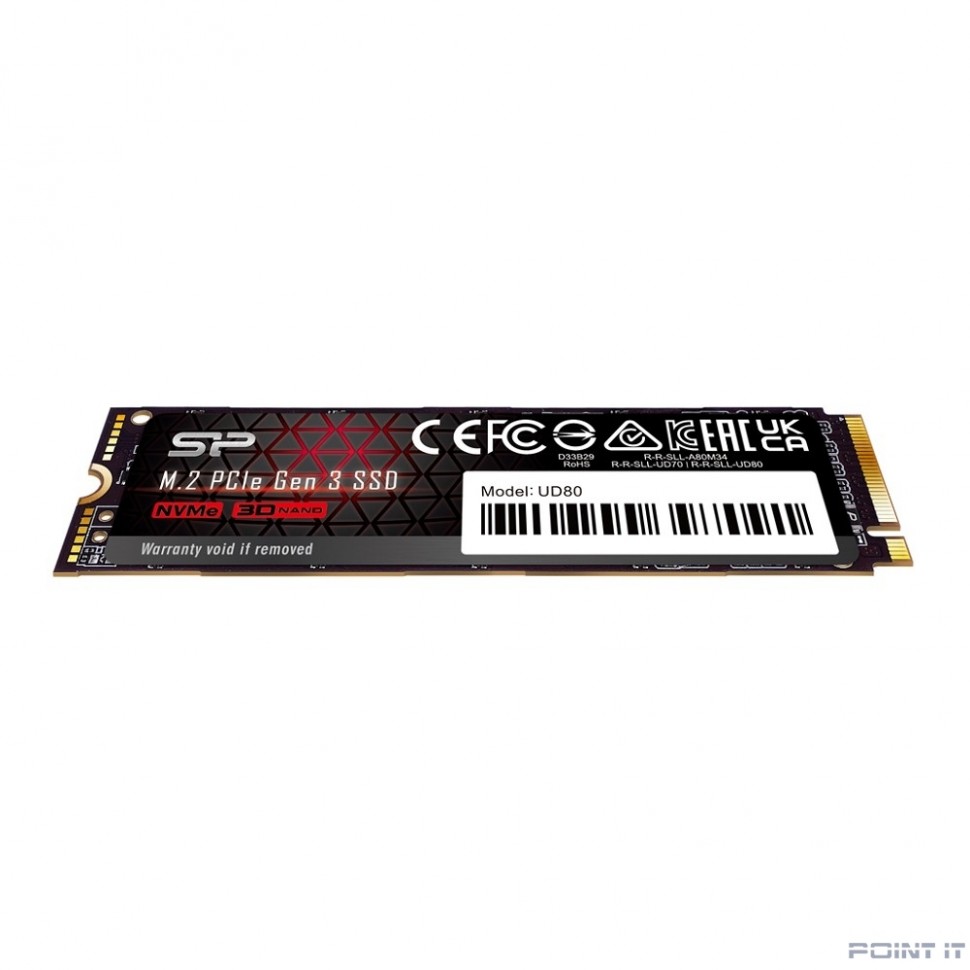 Silicon Power SSD M.2 1TB UD80, M.2 2280, PCI-E 3x4, [R/W - 3400/3000 MB/s] SP01KGBP34UD8005