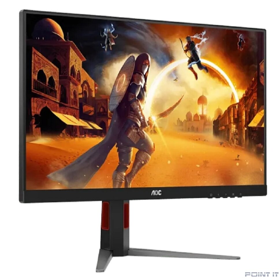 Монитор LCD AOC 27" Q27G4/D Black-Red с поворотом экрана {IPS 2560x1440 200Hz 0.3ms 178/178 450cd HDMI2.0 DisplayPort1.4)