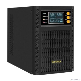 Exegate EX296948RUS ИБП On-line ExeGate PowerExpert TL-2000.LCD.AVR.3SH.USB.RS232.SNMP &lt;2000VA/2000W, On-Line, PF=1, LCD, 3*Schuko, RS232, USB, SNMP-slot, встроенные батареи 12V 7.2Ah - 4шт, Tower, ме