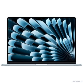 Ноутбук Apple MacBook Air 15-inch 2025 [MC7C4ZA/A] (КЛАВ.РУС.ГРАВ.) Sky Blue 15.3&quot; Liquid Retina {(2880x1864) M4 10C CPU 10C GPU/16GB/512GB SSD/рекоменд.переход.1979059/1991284} (A3241)