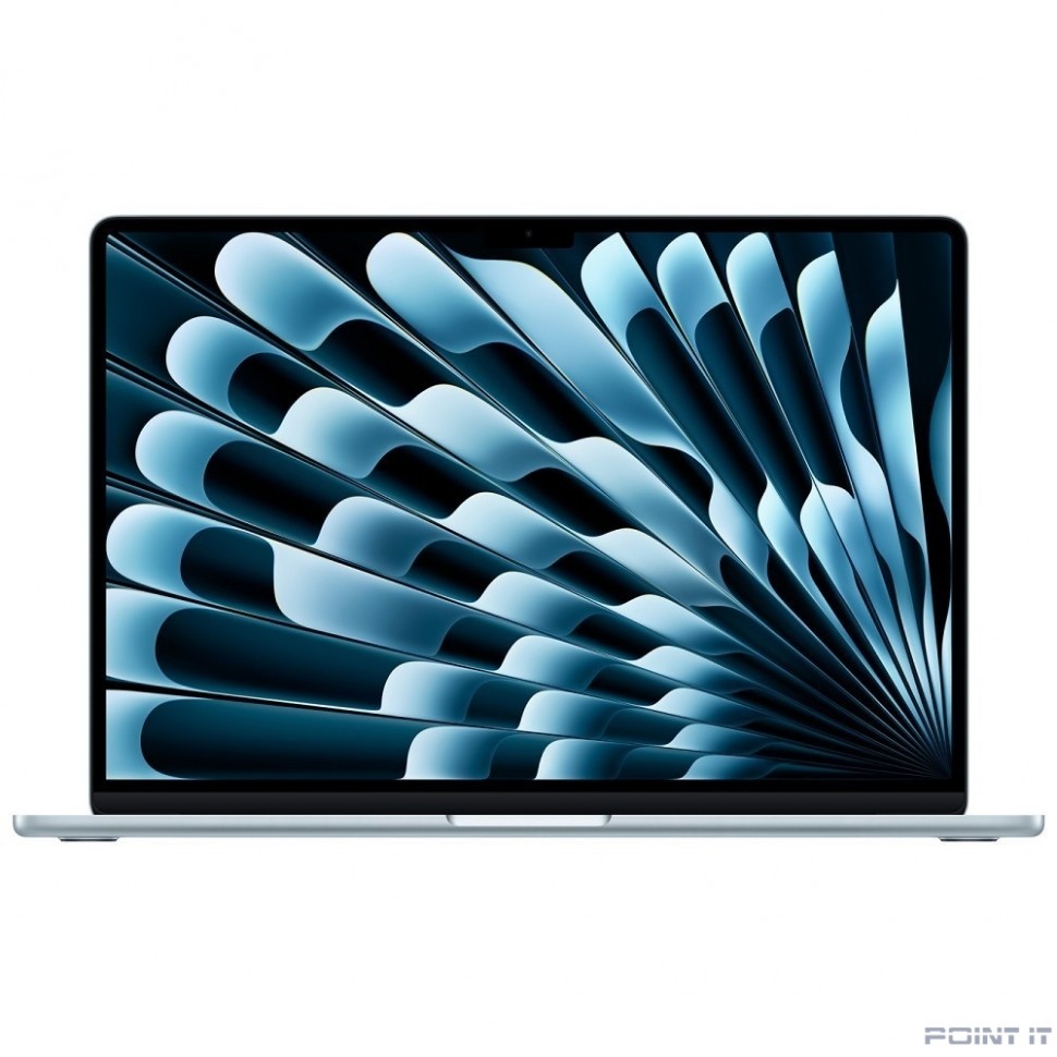 Ноутбук Apple MacBook Air 15-inch 2025 [MC7C4ZA/A] (КЛАВ.РУС.ГРАВ.) Sky Blue 15.3" Liquid Retina {(2880x1864) M4 10C CPU 10C GPU/16GB/512GB SSD/рекоменд.переход.1979059/1991284} (A3241)
