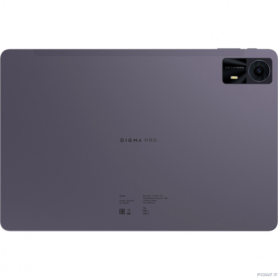 Планшет Digma Pro Zenith T606 8C/8Gb/128Gb 11" IPS 1920x1200/4G/2Sim/графит/BT/13Mpix/5Mpix/8000mAh