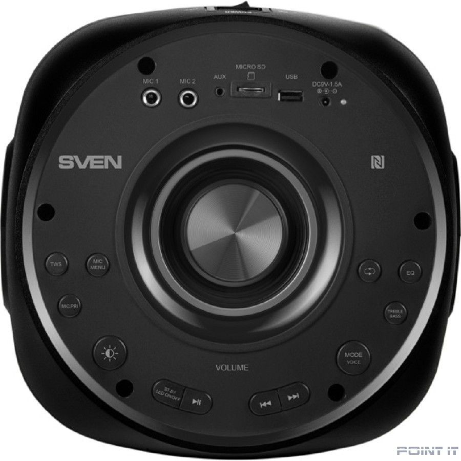 АС PS-770, черный (100 Вт, TWS, Bluetooth, FM, USB, microSD, LED-дисплей, 4400мА*ч)