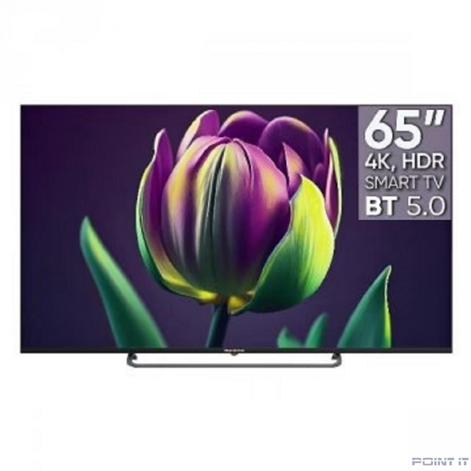 Topdevice TDTV65CS06U_BK {UHD ready/T2/S2/Android 11 Smart (1.5/16Gb)/BT 5.0/2 пульта/black}