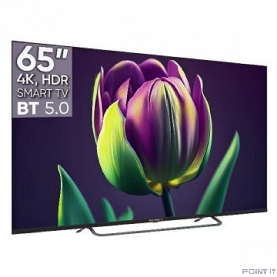 Topdevice TDTV65CS06U_BK {UHD ready/T2/S2/Android 11 Smart (1.5/16Gb)/BT 5.0/2 пульта/black}