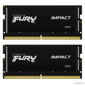 Kingston 64GB 4800MT/s DDR5 CL38 SODIMM (Kit of 2) FURY Impact KF548S38IBK2-64