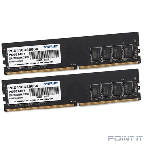 Модуль памяти 16GB PC21300 DDR4 KIT2 PSD416G2666K PATRIOT