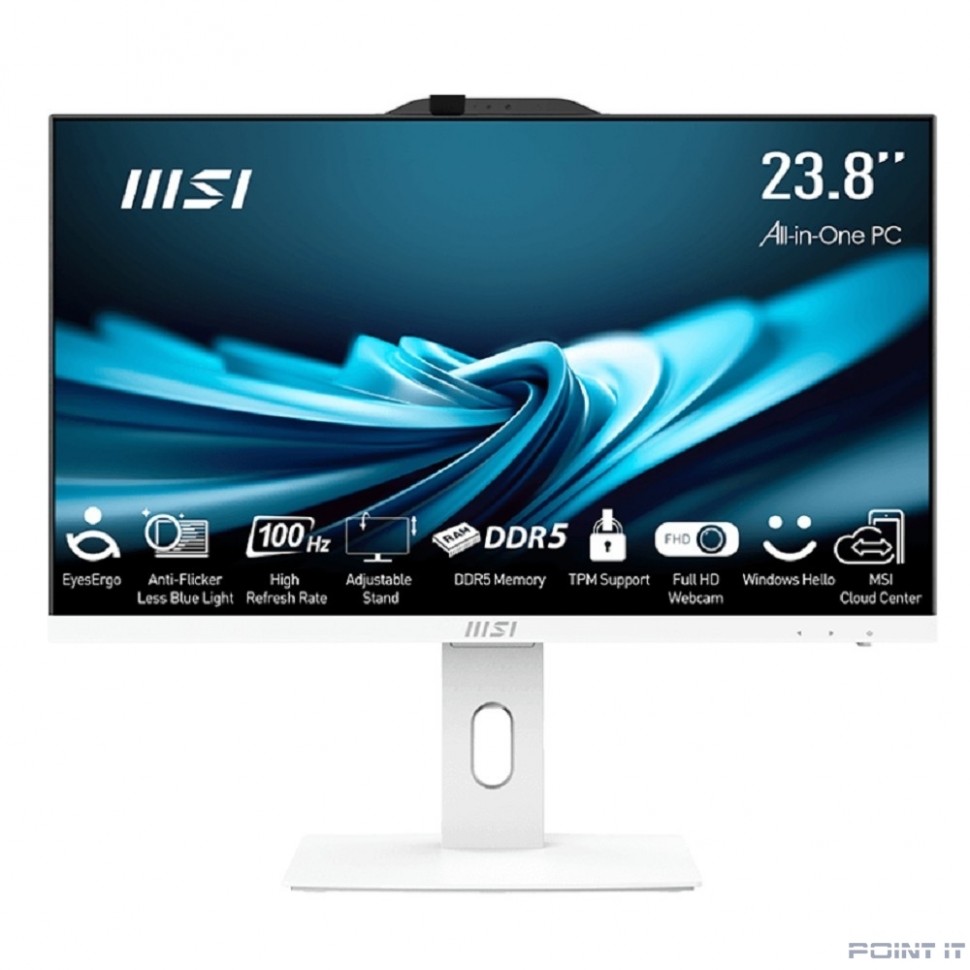 MSI Pro AP242P 14M-676XRU [9S6-AE0622-833] White 23.8" {Full HD i3 14100 /16Gb/ SSD512Gb/ UHDG /730 noOS/k+m}