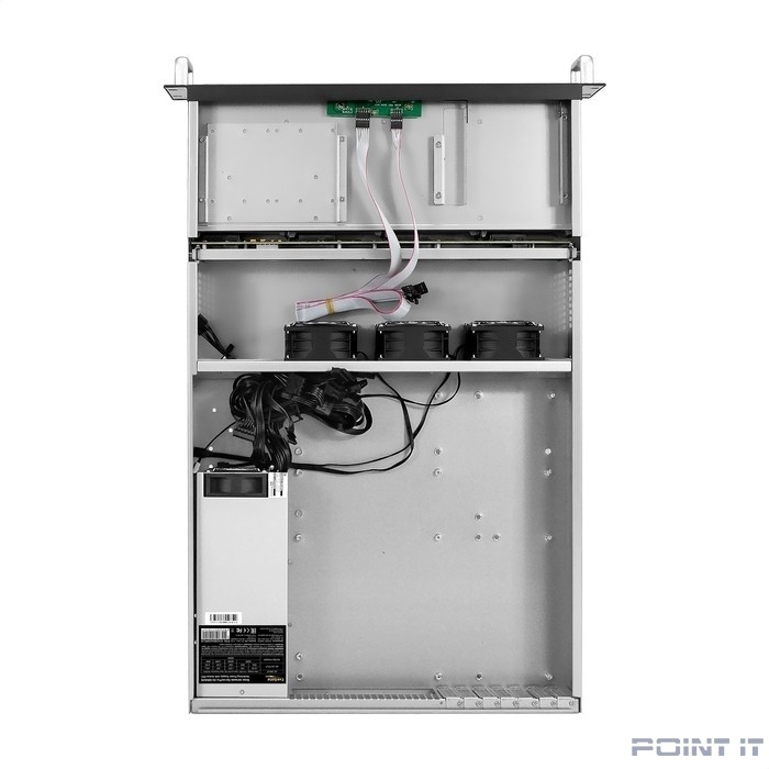 Exegate EX295861RUS Серверный корпус ExeGate Pro 2U660-HS08 <RM 19", высота 2U, глубина 660, БП 2U-500ADS, 8xHotSwap, USB>