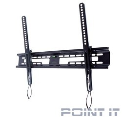 Kromax FLAT-2 new black, наст. для TV 32&quot;-90&quot;, max 65 кг, 1 ст св., нак. +3°-10°, от ст. 42 мм, max VESA 600x400 мм.