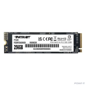 Накопитель SSD Patriot PCIe 3.0 x4 256GB P320P256GM28 P320 M.2 2280